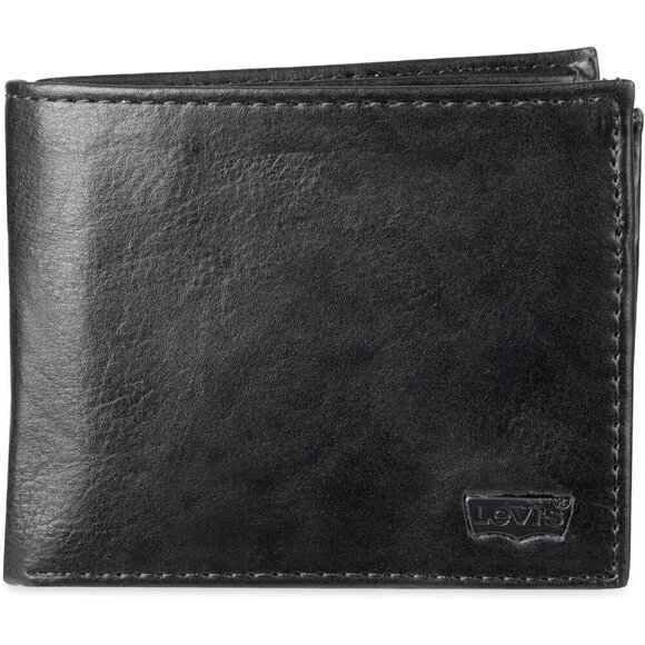 ⚡Men\'s Black Extra Capacity Slimfold Wallet with Multiple Card Slots ID Window
